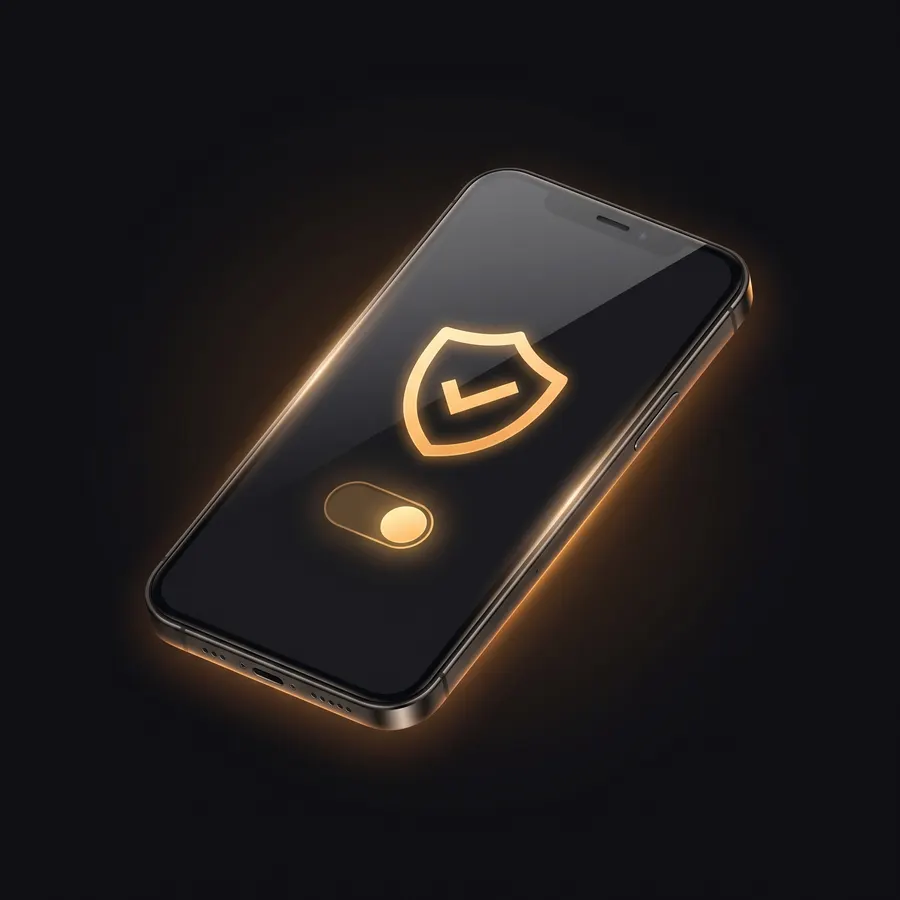 Bağlantısı açık bir VPN uygulamasının telefon ekranındaki görünümü